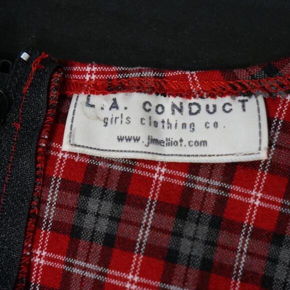 vintage plaid mini dress by L.A. Conduct - Picture 7 of 7